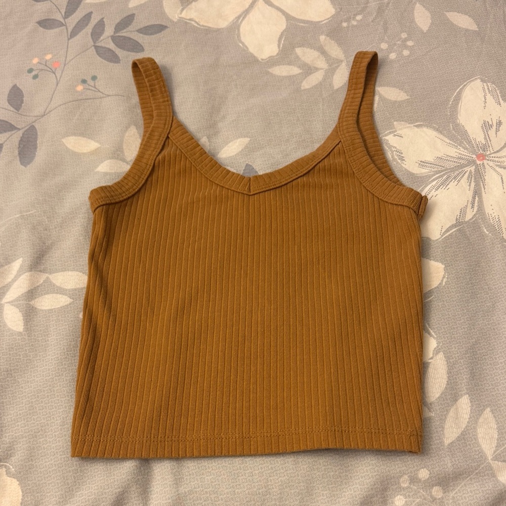 Wild Fable Ribbed Tan Tank Top